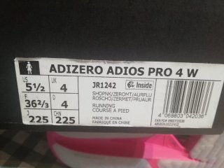 Zapatillas Adidas Adizero Adiós Pro 4W Talla36 2/3
