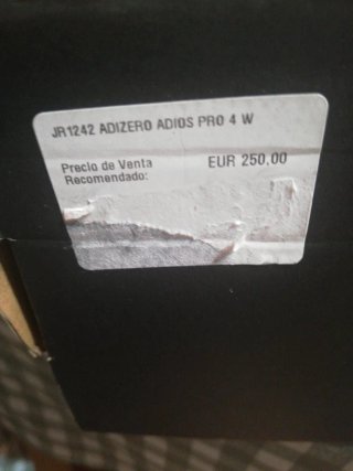 Zapatillas Adidas Adizero Adiós Pro 4W Talla36 2/3