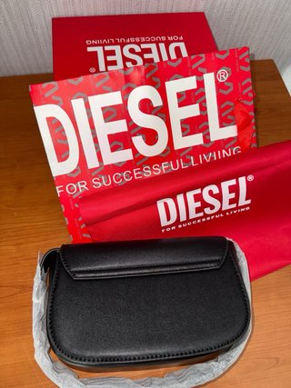Borsa Diesel 1DR Donna Nera Argento