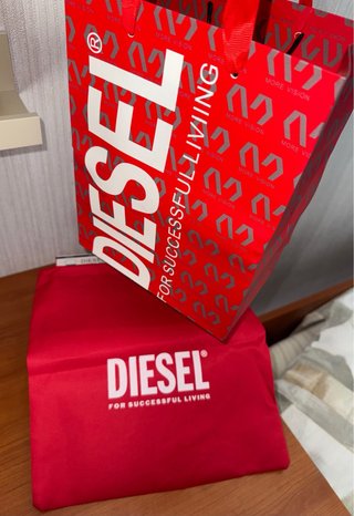 Borsa Diesel 1DR Donna Nera Argento