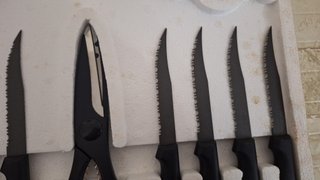 Set 18 pezzi coltelli e posate grigliata