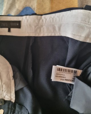 Pantaloni blu eleganti