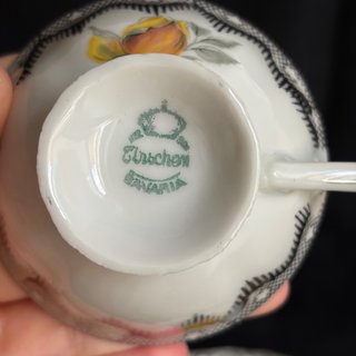 Tazzina da caffè Bavaria con decoro floreale