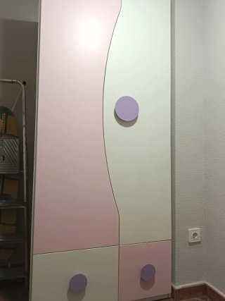 Conjunto Mueble, Mesita y Base Colchón