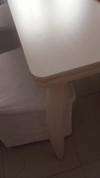 Mesa Comedor Blanca Extensible 1.50m a 2.30m.