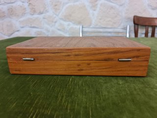 Set posate vintage James con scatola in legno