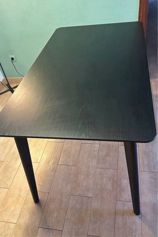 Mesa Comedor Negra 140x78x71
