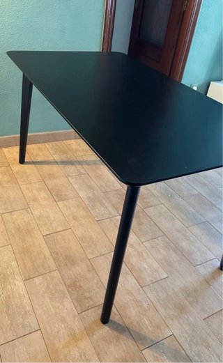 Mesa Comedor Negra 140x78x71