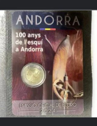 Andorra 2€ 2024 Esquí