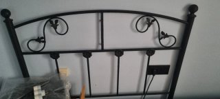 Cabecero de hierro forjado negro. Negociable