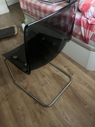 Silla Tobias Ikea Transparente Gris