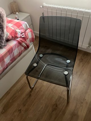 Silla Tobias Ikea Transparente Gris
