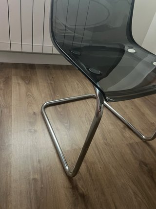 Silla Tobias Ikea Transparente Gris