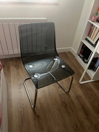 Silla Tobias Ikea Transparente Gris