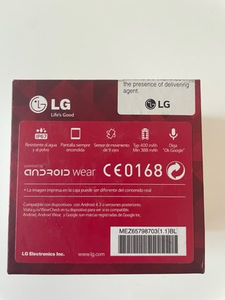 LG G Watch LG-W100 Smartwatch Negro