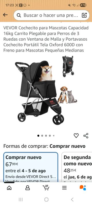 Carrito para perro