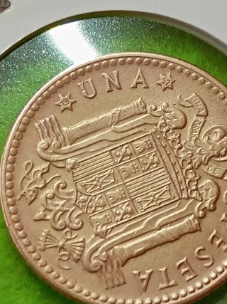 Moneda 1 Peseta 1947 estrella 52 Franco