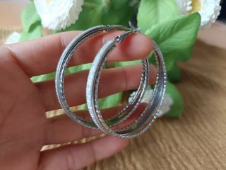 Pendientes Aro Plateados
