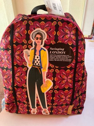 Mochila Swinging London con estampado