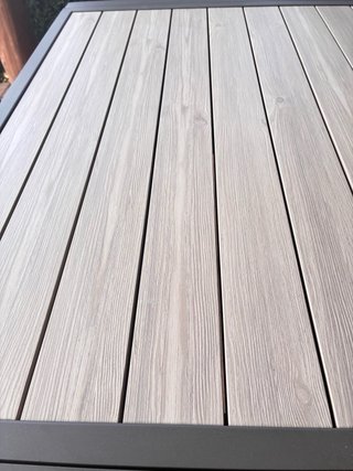 Mesa de jardín aluminio extensible