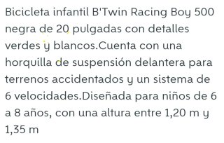 Bicicleta Btwin Racing Boy 500