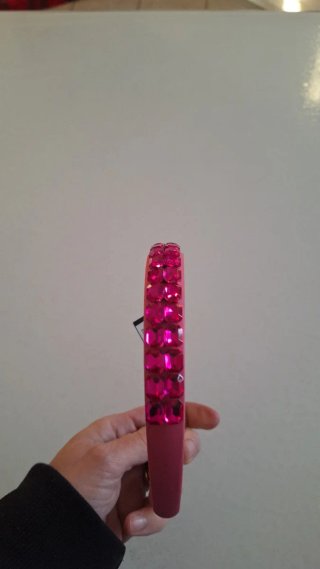 Cerchietto X&X con strass fucsia