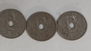 3 Moedas Espanha 50 Centavos 1949