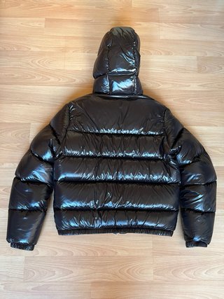 Chaqueta Puffer Viral Zara Negra Plumas Talla S