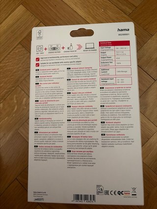 Caricabatterie universale Hama per notebook 45W