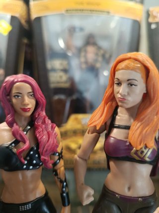 Sasha Banks y Becky Lynch duo divas Mattel