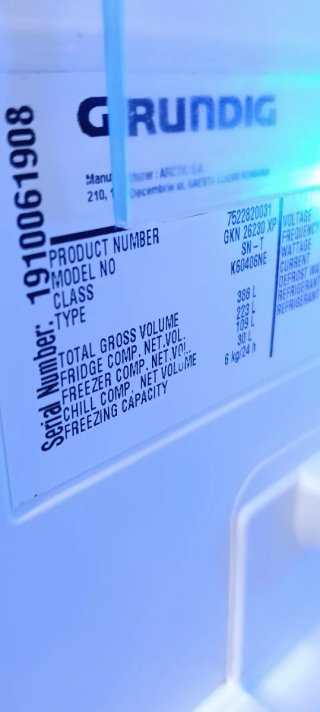 NEVERA COMBI GRUNDIG NO FROST ENERGÍA A+