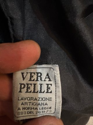 Giacca in vera pelle vintage morbida