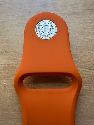 Apple Watch X Hermès 41mm. Orange Sport Band S/M