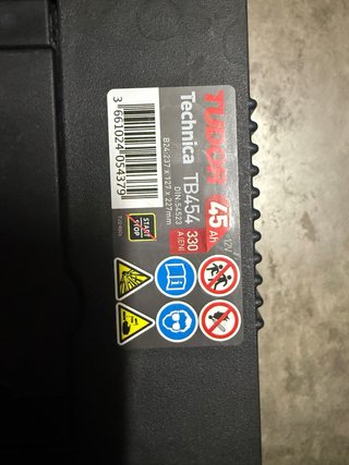 Batería Tudor Technica TB454 45Ah 12V