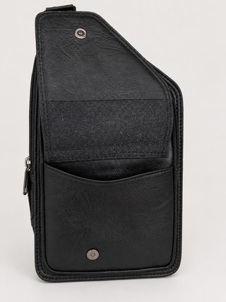 Bandolera Negra Multibolsillos