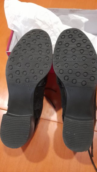 Zapatos Oxford CHC Piel y Ante Negros