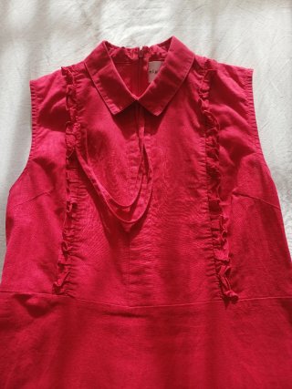 Abito rosso in cotone
