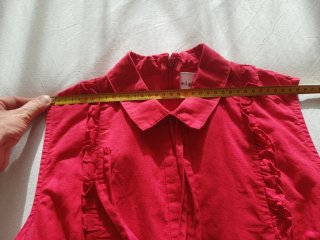 Abito rosso in cotone