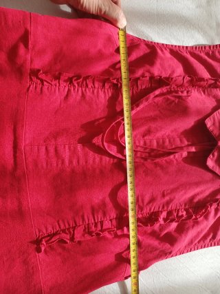 Abito rosso in cotone