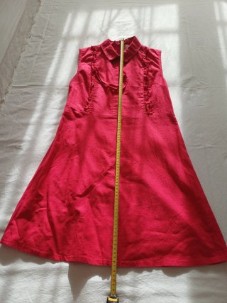 Abito rosso in cotone