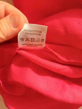 Abito rosso in cotone