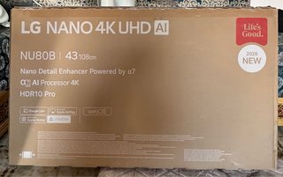 LG Nano 4K UHD AI TV 43 NU80B