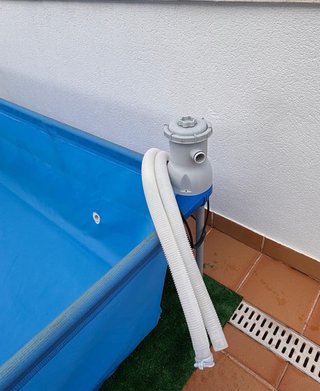 Piscina desmontable azul