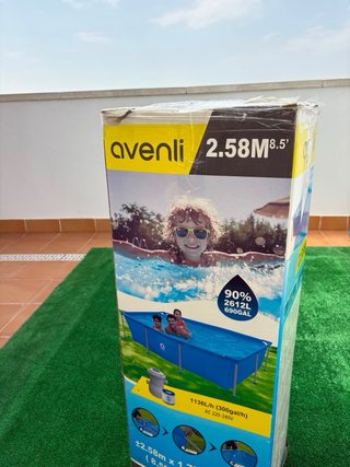 Piscina desmontable azul