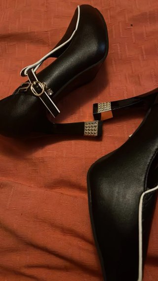 Zapatos negros tacón Mary Jane