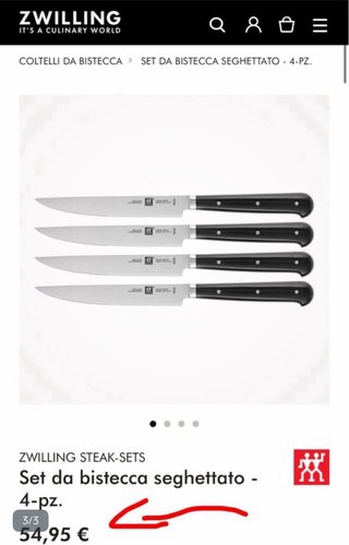Zwilling Set 10 pezzi Coltelli tavola bistecca new
