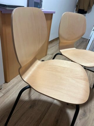 Sillas comedor IKEA madera y metal