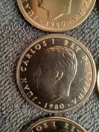 Lote 30 monedas 1980, 1981, 1982 FNMT Mundial SC.