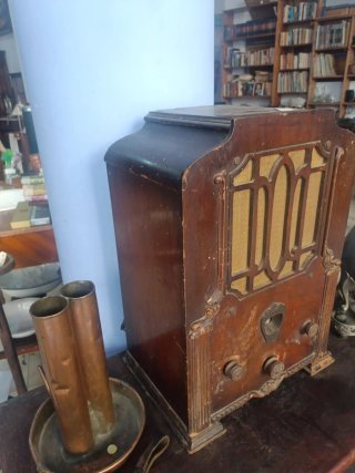 Radio Antigua Madera Marrón