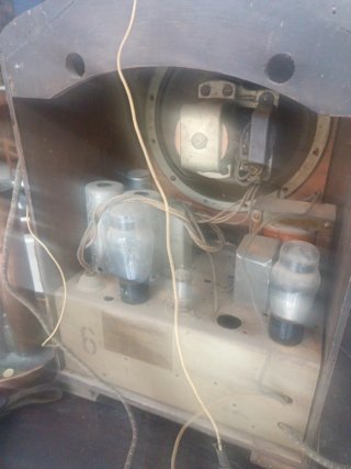 Radio Antigua Madera Marrón
